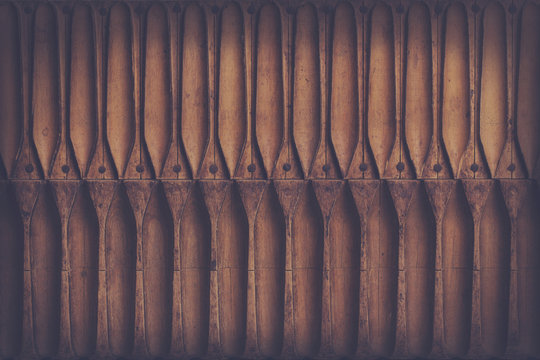 texture/background: antique wooden cigar press, vintage effect