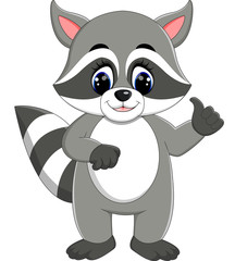 baby raccoon cartoon
