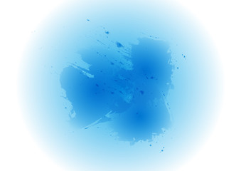 Obraz premium Pinselstriche mit Wasserfarbe in blau