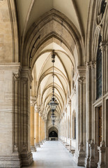 Durchgang im Rathaus in Wien