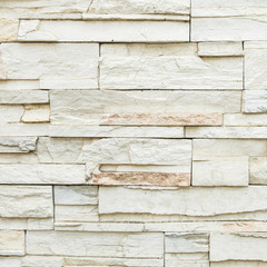 Closeup surface brick pattern at old stone brick wall texture background