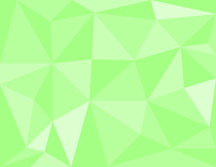 Geometric green background with triangular polygons.