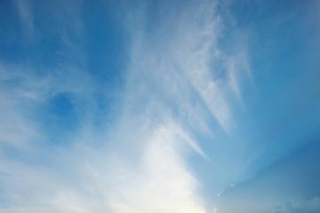 sky background with a nice sunset cloud
