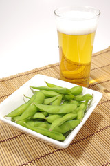 枝豆とビール