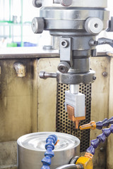 Electrical discharge machine spark eroding with water