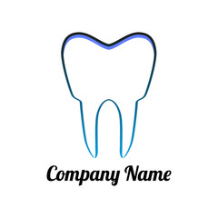 Tooth logo illustration