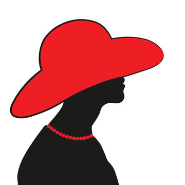 Girl in red hat