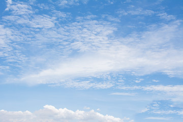 Naklejka na ściany i meble bright sky with white cloud background