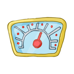Speedometr icon, cartoon style