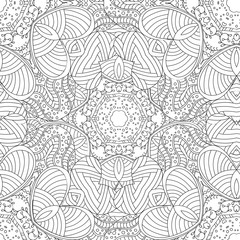 Abstract  ethnic mandala seamless pattern