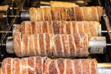 Wafer - traditional sweet in Prague streets, Czech Republic
