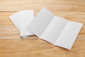 blank brochure paper