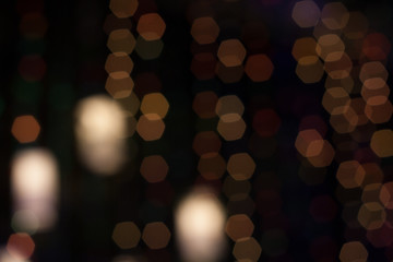 Fototapeta premium abstract background. blur bokeh. Hexagon bokeh backlight. Shimmering light beautiful