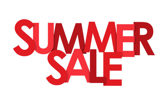 SUMMER SALE Overlapping Vector Letters 