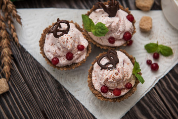 Homemade dessert from cottage cheese