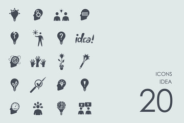 Set of idea icons