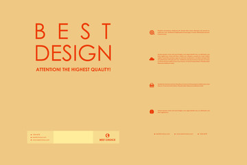 Set of brochure, poster design templates in business style