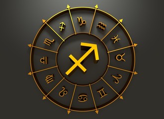 Fototapeta premium Astrology symbol sagittarius