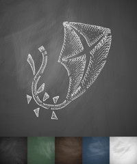 kite icon. Hand drawn vector illustration