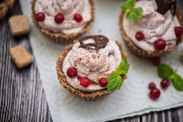 Homemade dessert from cottage cheese