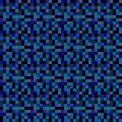 Abstract vector background with mosaic in blue colors. Seamless pattern.