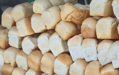 stack of bread for sale