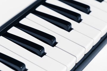 Close-up of Piano Keyboard