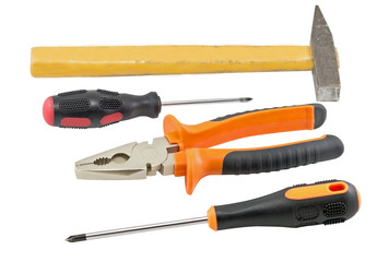 tools isolated on white background
