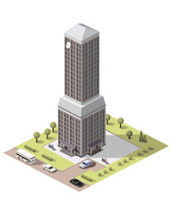 Set tiles vector buildings