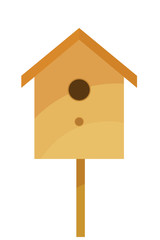 Vector nesting box on a white background. Isolate. Illustration