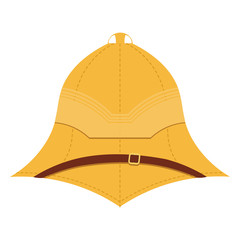 Illustration cork helmet on a white background. Isolate. Element