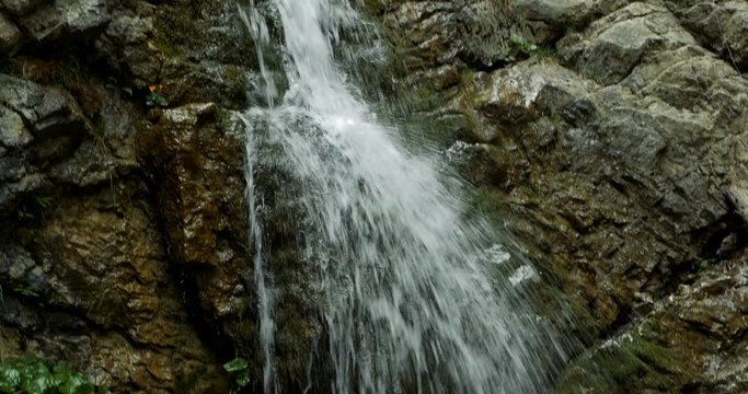 4K, Kvacianska Dolina Waterfall, Slovakia - Graded and stabilized version. Watch also for the flat/ungraded version