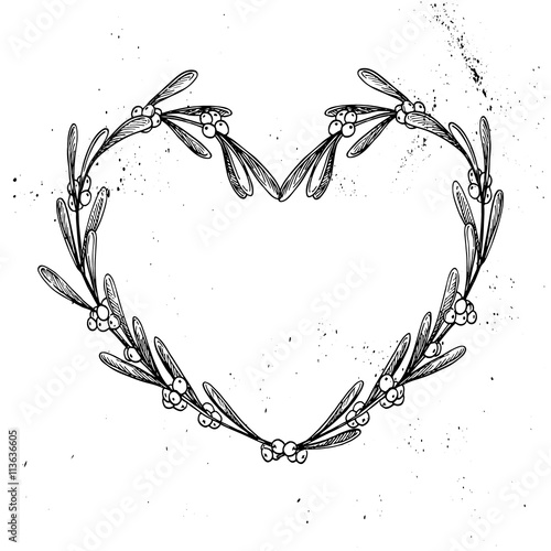 Download "Hand drawn vintage vector illustration. Decorative laurel wreath" Stockfotos und lizenzfreie ...
