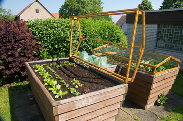 Hochbeet im Fr&uuml;hjahr