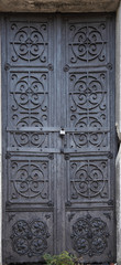 metal medieval vintage door background