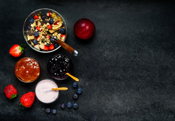 Breakfast Muesli and Copy Space