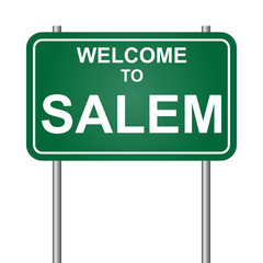 Welcome to Salem, green signal vector