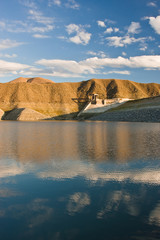Azat reservoir under cloudy sky