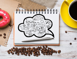 Coffee break with snack