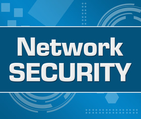 Network Security Abstract Blue Background 
