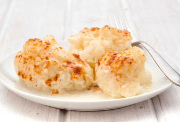 cauliflower dish cooked on table
