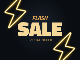 Vector flash sale vector illustration, background in retro style