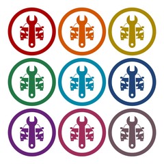 Obraz premium Car service icons set