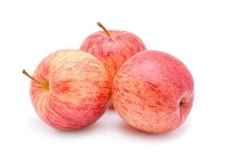 Gala apples isolate on white background