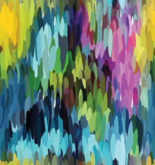 Mosaic with blue and pink