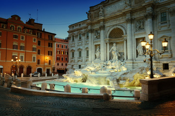 Naklejka na ściany i meble Trevi fountain, Rome