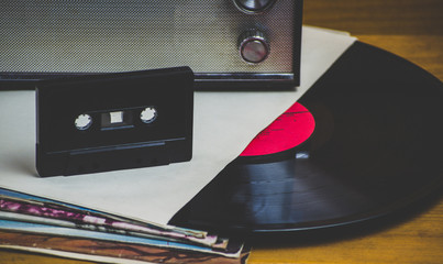 Vinyl records and cassettes