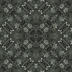 Oriental Floral Ornate Seamless Pattern