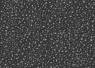 Dots and big splashes on black