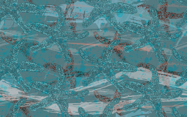 Sea star green and brown